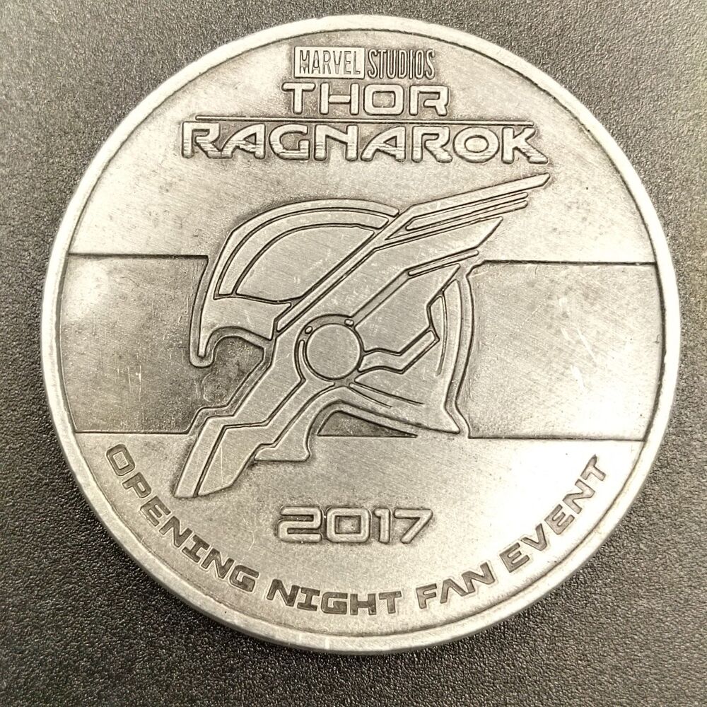 Thor Ragnarok 2017 Opening Night Fan Event Commemorative Coin Marvel Studios